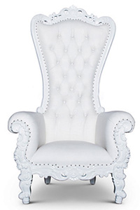 White Throne Chair